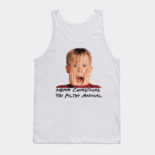 Home Alone Merry Christmas You Filthy Animal RED EDITION Tank Top